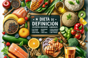 Dieta de definición: menú semanal (7 días) y guía para mantener músculo