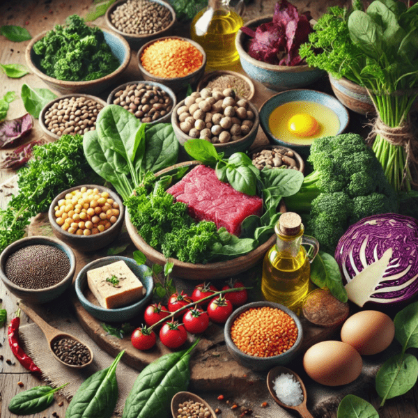 Hierbas y Alimentos Ricos en Hierro