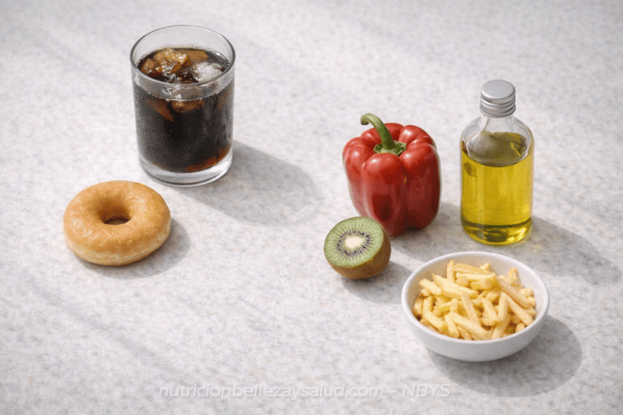 alimentos que destruyen el colágeno de la piel azúcar y ultraprocesados